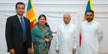 Bangladesh Speaker Dr. Shirin Sharmin Chaudhury met Prime Minister and Speaker of Sri Lanka