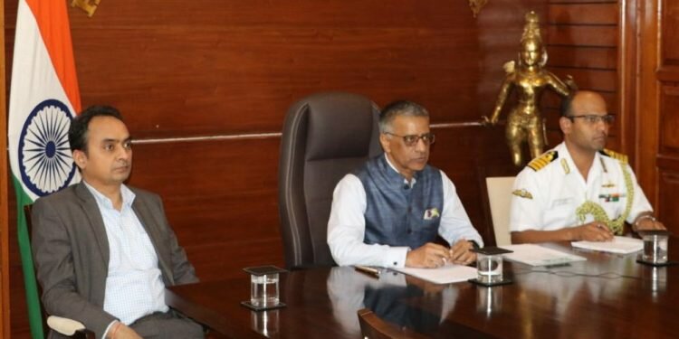 Keel of 4.000 T Sri Lankan floating dock laid at Goa Shipyard