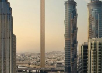 Super-thin skyscraper, just one apartment wide, planned for Dubai