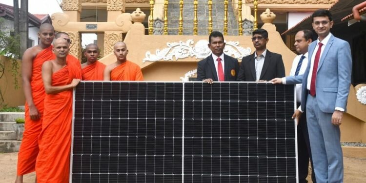India donates rooftop solar panels to Lankan Buddha vihara, mosque and Hindu temple